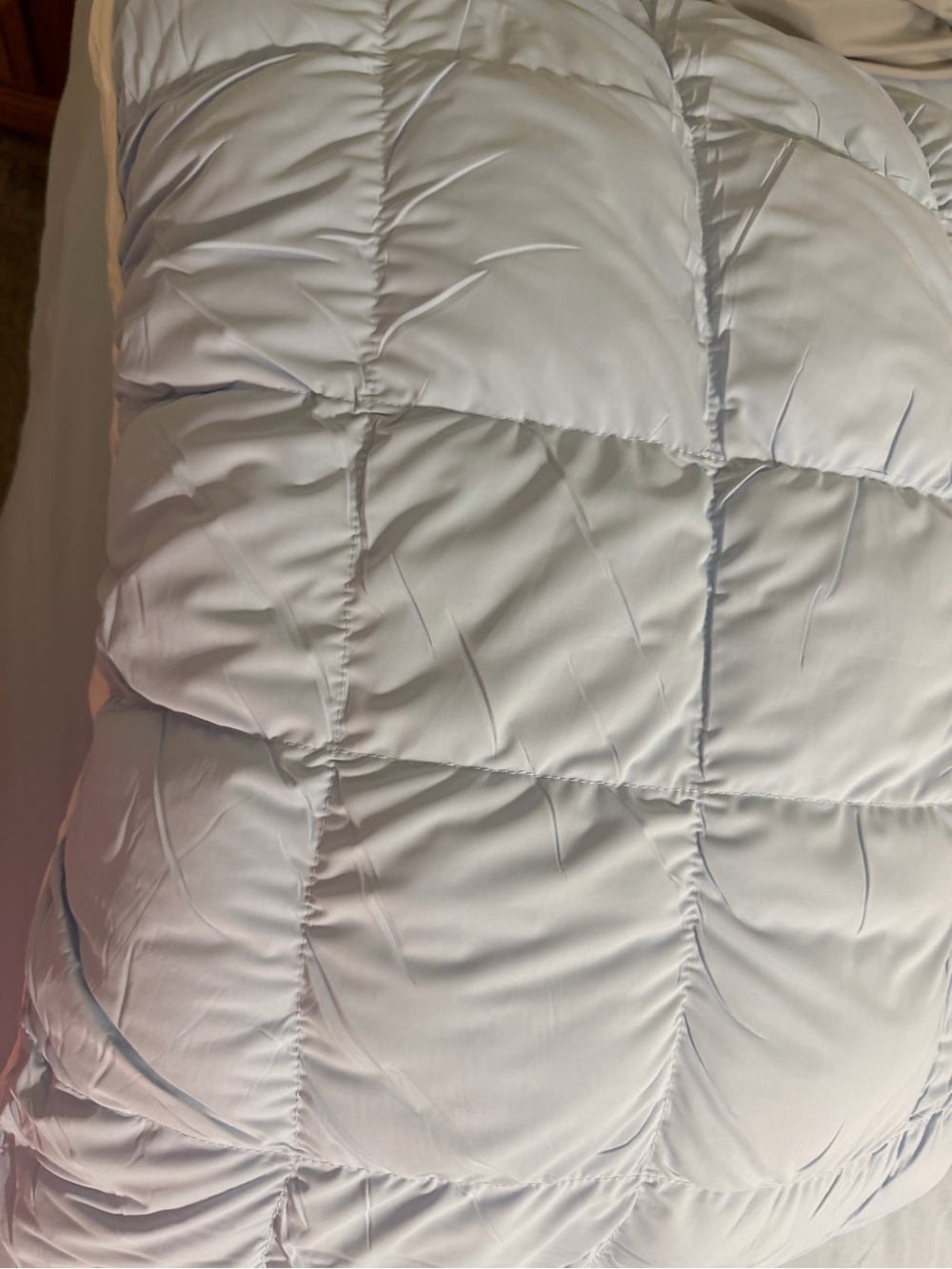 Light Blue Quilted Pillow Top Comforter - Soft Everyday Bedding